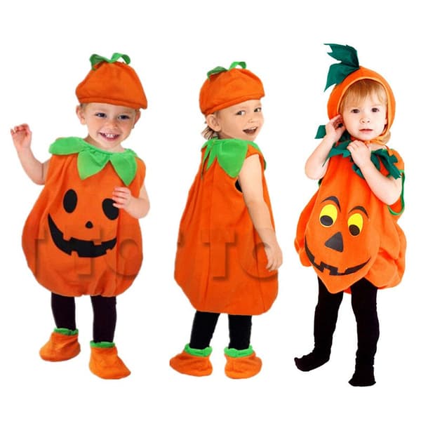Gresskar-kostyme til barn til Halloween, planteantrekk til baby, polarfleece, 80-150 cm, stil 1 150cm-Style 2