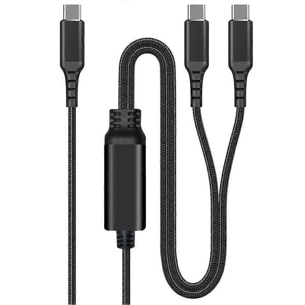 2 i 1 USB C till USB C-kabel PD 100W Max snabbladdningskabel för iPhone-serien MacBook datakabel