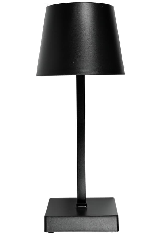 LED Bordlampe Dæmpbar Touch-kontrol, Sort, ABS & Aluminium, Batteridrevet