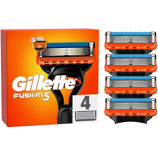 Gillette Fusion5 Barberbladspåfyldninger, 4 stk., 5-bladet til mænd, Præcisionstrimmer