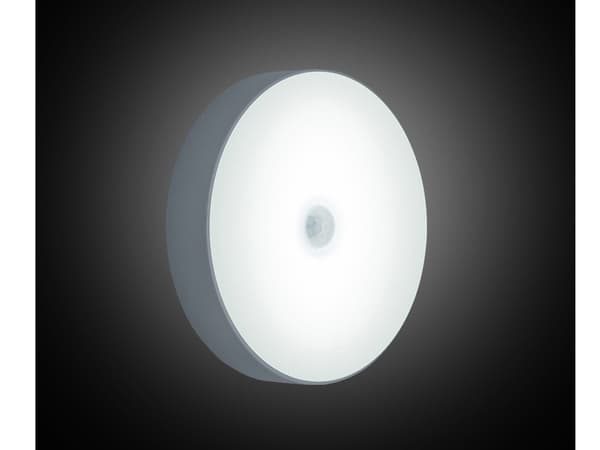 LED Natlampe med Bevægelsessensor, Skumring til Daggry, Trappelys, Genopladelig, Klæbende