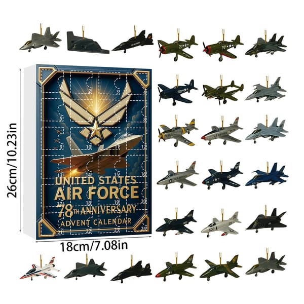 Akryl julgransprydnad, US Air Force 78-årsjubileum, Blind Box-hänge