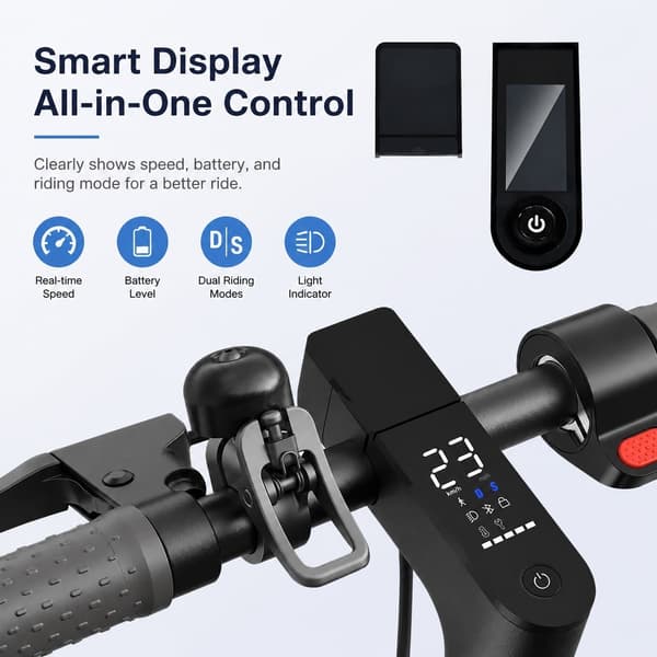 Displaydæksel til Xiaomi M365 løbehjul, sort, ABS plast instrumentpanelbeskytter
