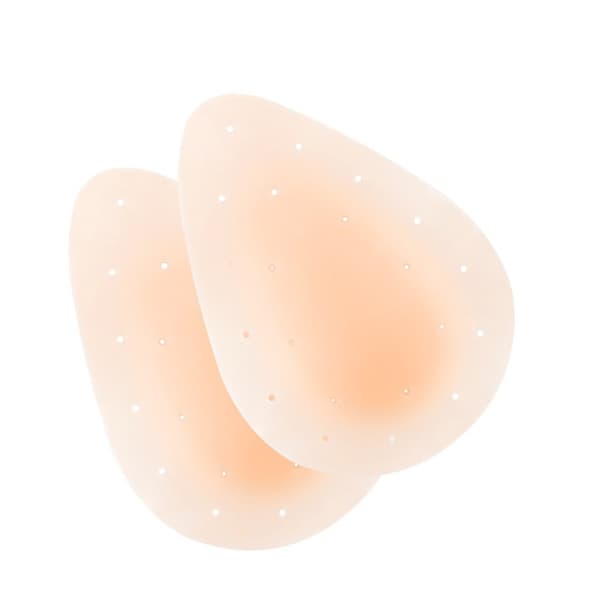 Sømløse dråpeformede push-up BH-innlegg, beige, silikon, usynlige løfteputer