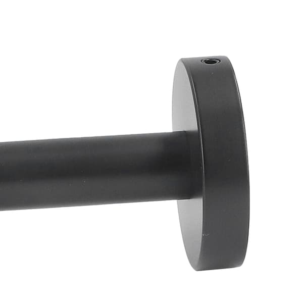 304 rustfrit stål håndklædestang 40 cm, mat sort, uden boring, enkeltstang til badeværelse
