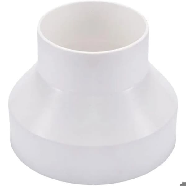 Kanalreduktion 150 mm til 100 mm, 6 til 4 tommer udsugningsventilator, cirkulær forbindelsesadapter