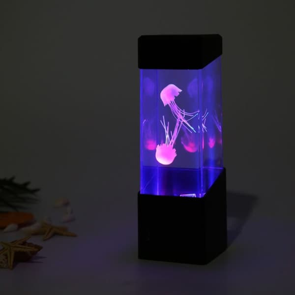 Fargeskiftende LED-simulering manetakvarium, akvarium hjemmeinnredning