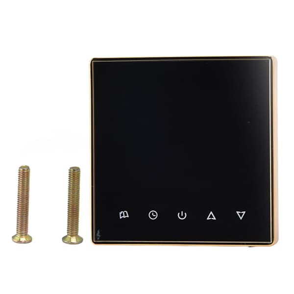 Smart programmerbar termostat för AC, vatten- och golvvärme, AC220V, guld