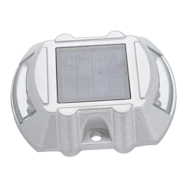 Solar dækbelysning, blå, aluminiumslegering, LED-vejstud med høj lysstyrke til udendørs sti, gangbro, trappe