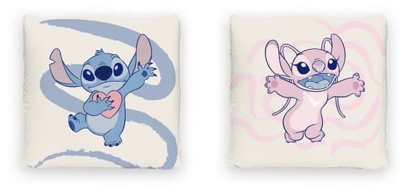 Disney Lilo & Stitch Pyntepude 40x40 cm, Blød Polyester, Pude til Fans