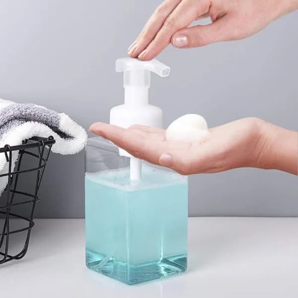 Skumsåpdispensrar, set om 2, 450 ml, för lotion, påfyllningsbara flaskor