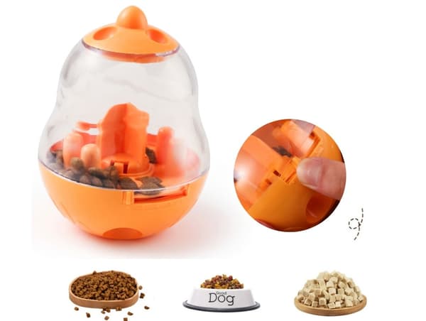 Interaktiv hundleksak med godisdispenser, 13 cm, Långsam matare, Mental stimulans, Pusselleksak