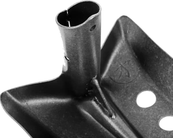 Forstærket metalskovl, 24 cm, til rensning af slam, rør og grøfter