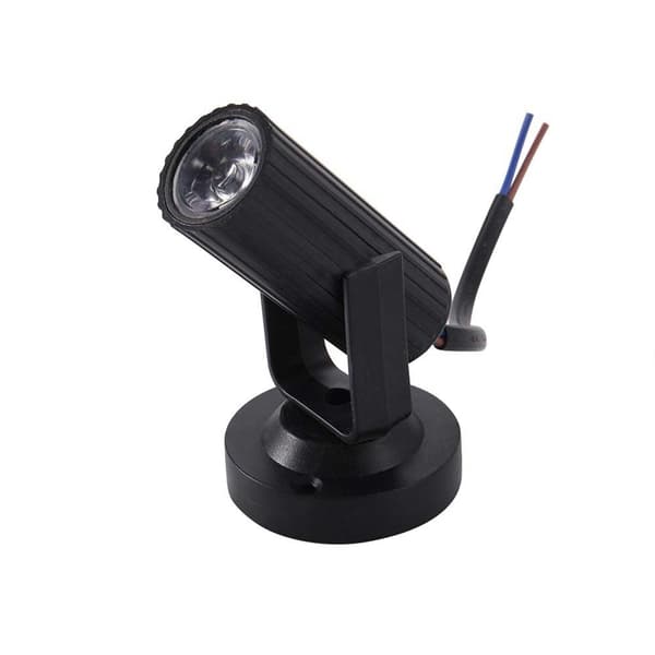 LED Mini Spotlight, Svart, Scenelys for KTV Bar, Disco Flash Light