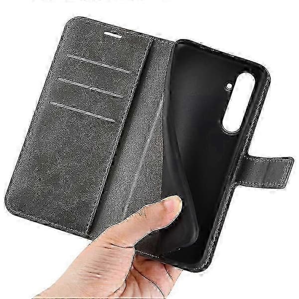 Nyt Wallet Case Kompatibelt til Samsung Galaxy A55 5G Magnetisk Flip PU Læder Telefon Cover Grey
