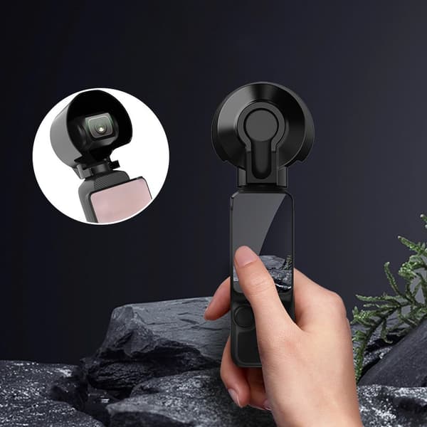 Osmo Pocket 3 Solskydd & Skärmskyddssats, Svart, Linsskydd, Silikonfodral