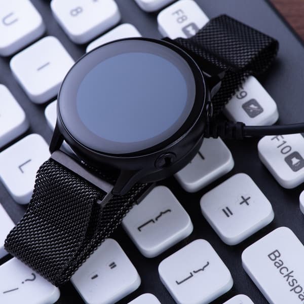 Latauskaapeli Samsung Galaxy Watch 3/4/5/6/7/Active 1/2 -kelloille, 1M Type C, musta