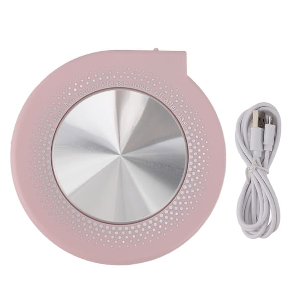 USB koppvarmer, 55°C automatisk avslåing, 8 cm elektrisk krusvarmer for kaffe, te, melk
