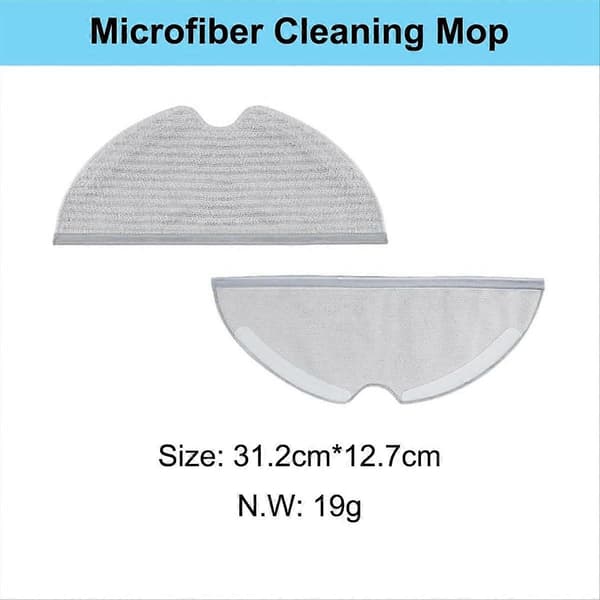 Til F9, D9, D9 Pro, D9 Max Sort, L10 Pro Robot Støvsuger Moppeklude Udskiftningsdele
