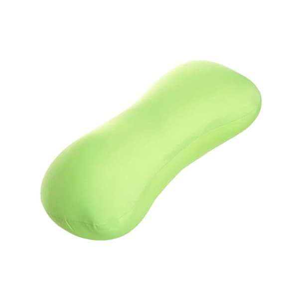 Mikropärlhalskudde, benformad nackstödskudde, sittsäcksnackstöd för soffa, säng, bil yellow-green