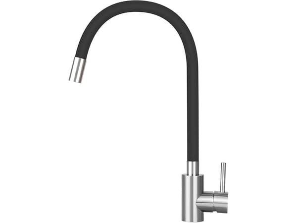 Fleksibel Kjøkkenkran 360° Svingbar, Rustfritt Stål, Uttrekkbar Spray, Moderne Design