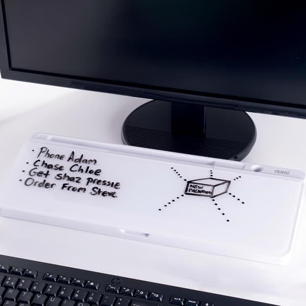 Penalhus med whiteboard, pen og viskelæder inkluderet, skrivebordsorganizer, moderne design