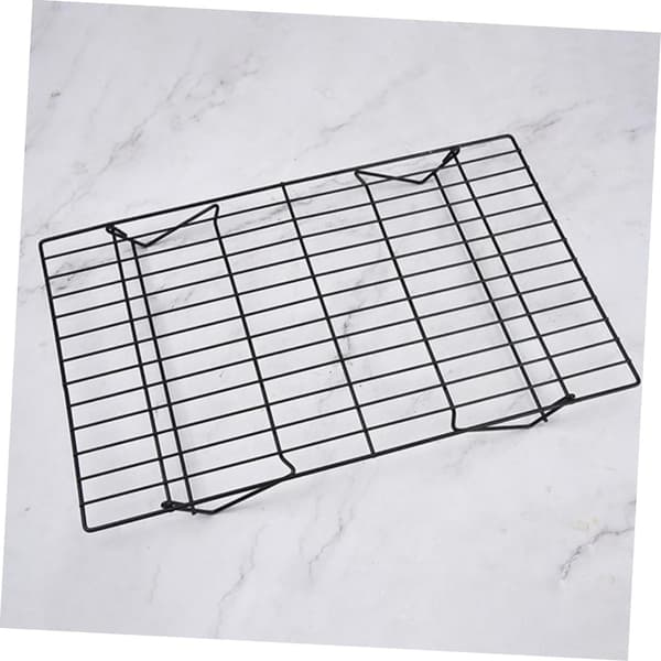 Vikbart grillgaller i kolstål, utomhus campingkök, återanvändbart nät 22x14x1.5cm