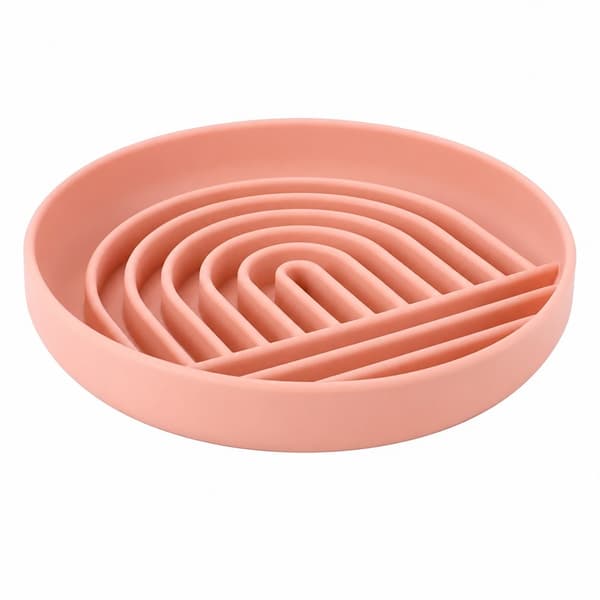 Fôrautomat for hund, 17,5 cm, lekkasjesikker silikonmatte, sugekopp