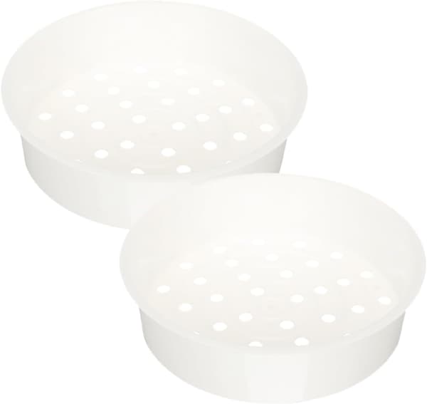 3L PP Mad Damperkurv Sæt med 2 til Elektrisk Riskoger, Dampstativ til Grøntsager og Dumplings