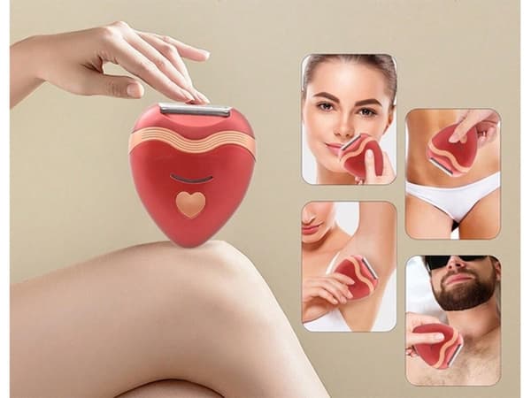 USB Genopladelig Epilator & Barbermaskine til Kvinder, Kropshårfjerning, Smertefri, Bikini, Armhule