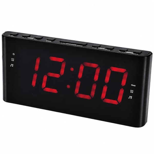 PLL FM-klokkeradio med projeksjon, dobbel alarm, blått LED-display, slumrefunksjon, CPR-710