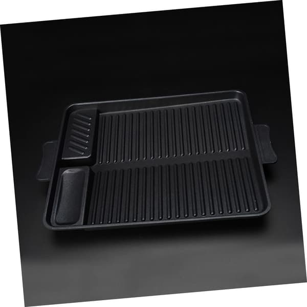 Rektangulær non-stick Churrasco-pande, letvægts varmebestandig til udendørs grill