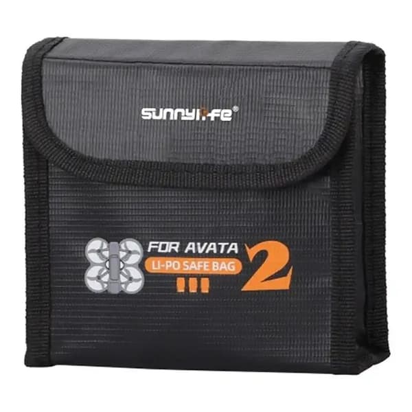Batterifodral för DJI Avata 2, Sunnylife, rymmer 3 batterier, värmebeständigt, bärbart