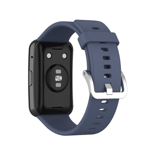 Silikone urrem til Huawei Watch Fit, blå, justerbar, sport, erstatningsrem