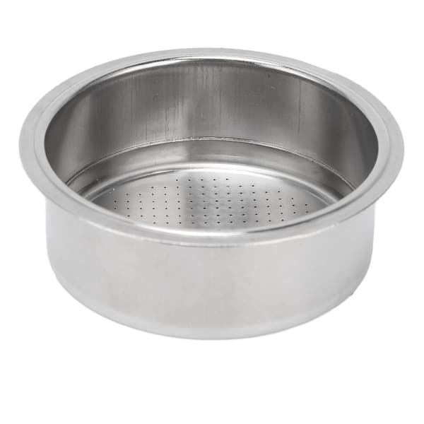 Kaffefilterkurv i rustfritt stål for 2 kopper med trykk