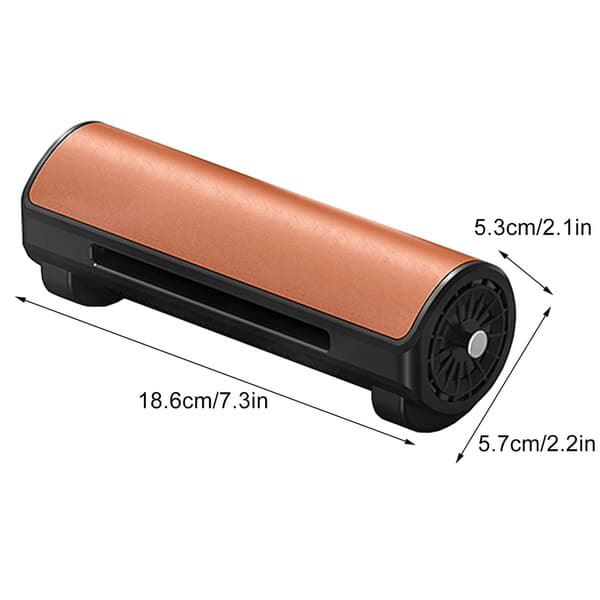 USB Bilsetevifte, Bladløs, Ryggventilasjon, Brun, 18,6x5,7 Tommer, Bilinteriør