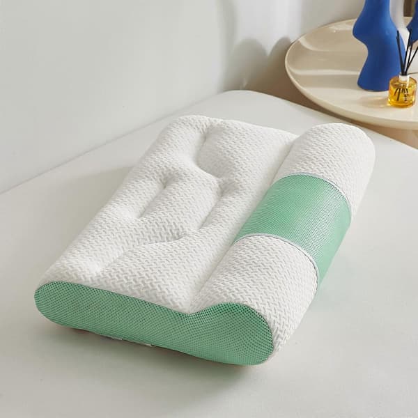 karymi Cervical Memory Foam Pude, Ergonomisk Bomuldspude til Søvn og Nakkestøtte – Kompatibel med Standard Pudebetræk