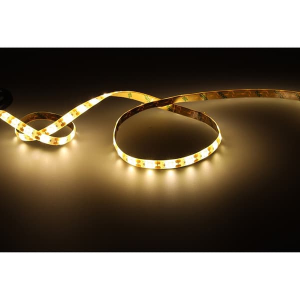 LED-ljuslist med rörelsesensor, 1m, varmvit, batteridriven, timer, nattlampa Varmvit