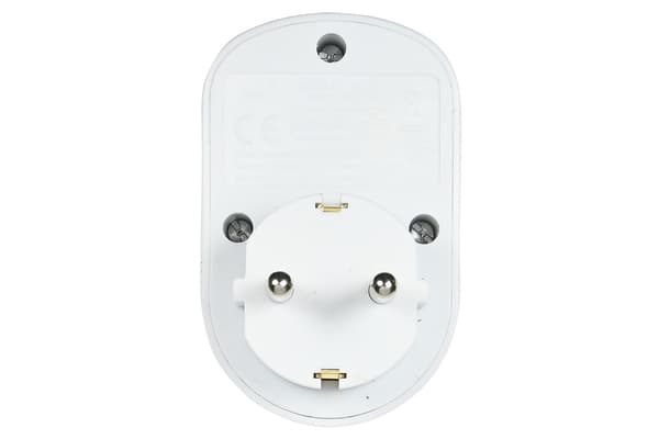 Vegguttak med USB-A og USB-C, hvit, 16A-adapter med 2 USB-porter