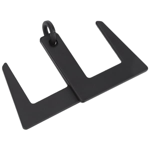 4-pack kraftiga svarta S-krokar för camping, upphängning av kastruller, krukor, växter, väskor, handdukar
