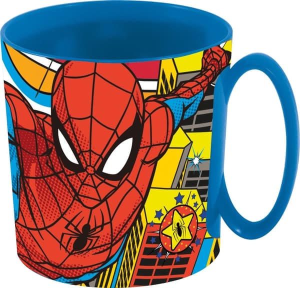 Spiderman Mikrokrus, 350 ml, BPA-fri Mikrobølgeovnsikker Plastkopp
