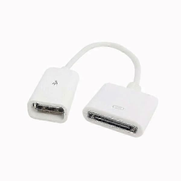 10cm Docking 30-polet Hun til USB 2.0 Hun Dataopladning Kort Kabel Dock 30p Sort &