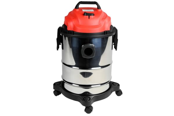 Våd Tør Støvsuger 1200W 15L 8-dele, Rustfrit Stål, Blæsefunktion, Tæppe & Hårdt Gulv