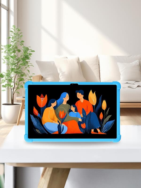 Kompatibel med Lenovo Idea Tab Plus 12,1 tommer, silikone kickstand stødsikkert etui til børn