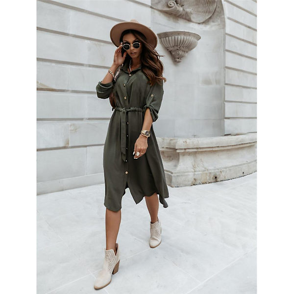 Damekjole med knapper GREEN S