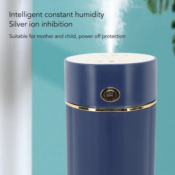 Mini USB-luftfuktare, 1000 ml, Hög dimma, Tyst, Färgglad nattlampa, Aromaterapi skrivbordsdiffusor