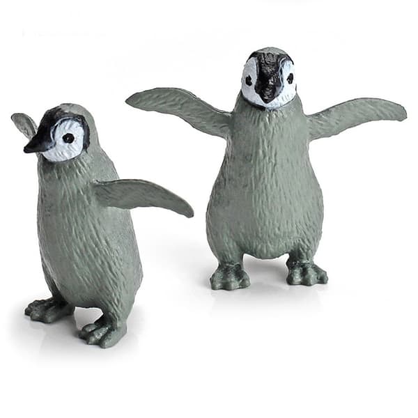 11 STK PVC Pingvinfigurer, Søde Simulations Havdyrlegetøj, Børns Kognitive Ornamenter