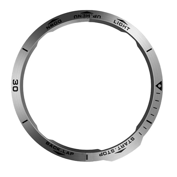 Rustfrit Stål Bezel til Garmin Fenix 6X Serien, Sølv, Ridsefast, Beskyttende Ramme