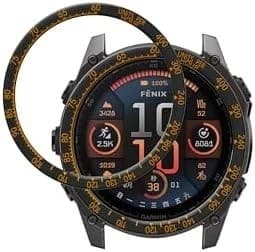 Urkrans i rustfrit stål til Garmin Fenix 8 47mm, Racing Urkasse