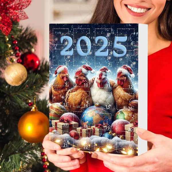 Julekalender 24-dagers, Dyreanheng, Stil F, Akrylpynt